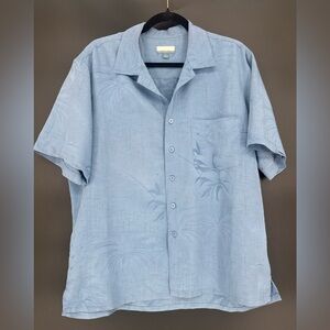 Men's Breakwater Light Blue Tropical Button Down Shirt
